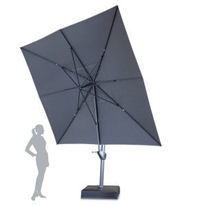 kettler PF43 186C 4x3m free arm parasol studio tilted 1 scaled