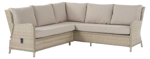 bramblecrest chedworth 2 piece reclining square modular sofa including season proof herringbone barley cushions sandstone R2CWMS4C 1