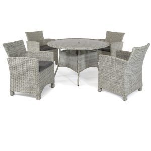 kettler palma 4 seat dining set white wash 0193350 5510 palma dining chair with 0193352 5510 120cm dining table white wash studio 1