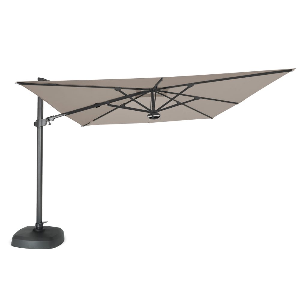 kettler parasol 3m grey frame with stone canopy PLS30 927C BT2 studio 1
