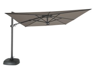 kettler parasol 3m grey frame with taupe canopy PLS30 183C BT2 studio