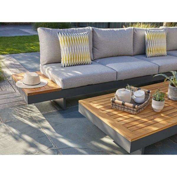 bramblecrest vilamoura rectangle modular sofa with rectangle fsc teak coffee table X22VSMSS1 FSC lifestyle 5