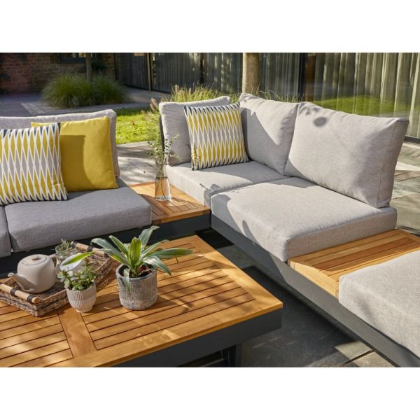 bramblecrest vilamoura rectangle modular sofa with rectangle fsc teak coffee table X22VSMSS1 FSC lifestyle 8
