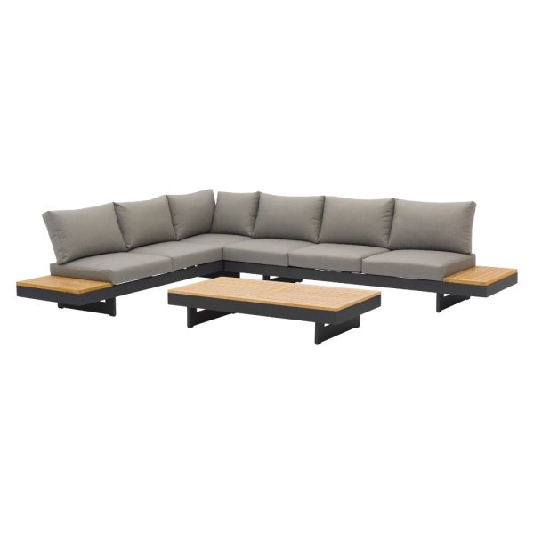 bramblecrest vilamoura rectangle modular sofa with rectangle fsc teak coffee table X22VSMSS1 FSC studio 3