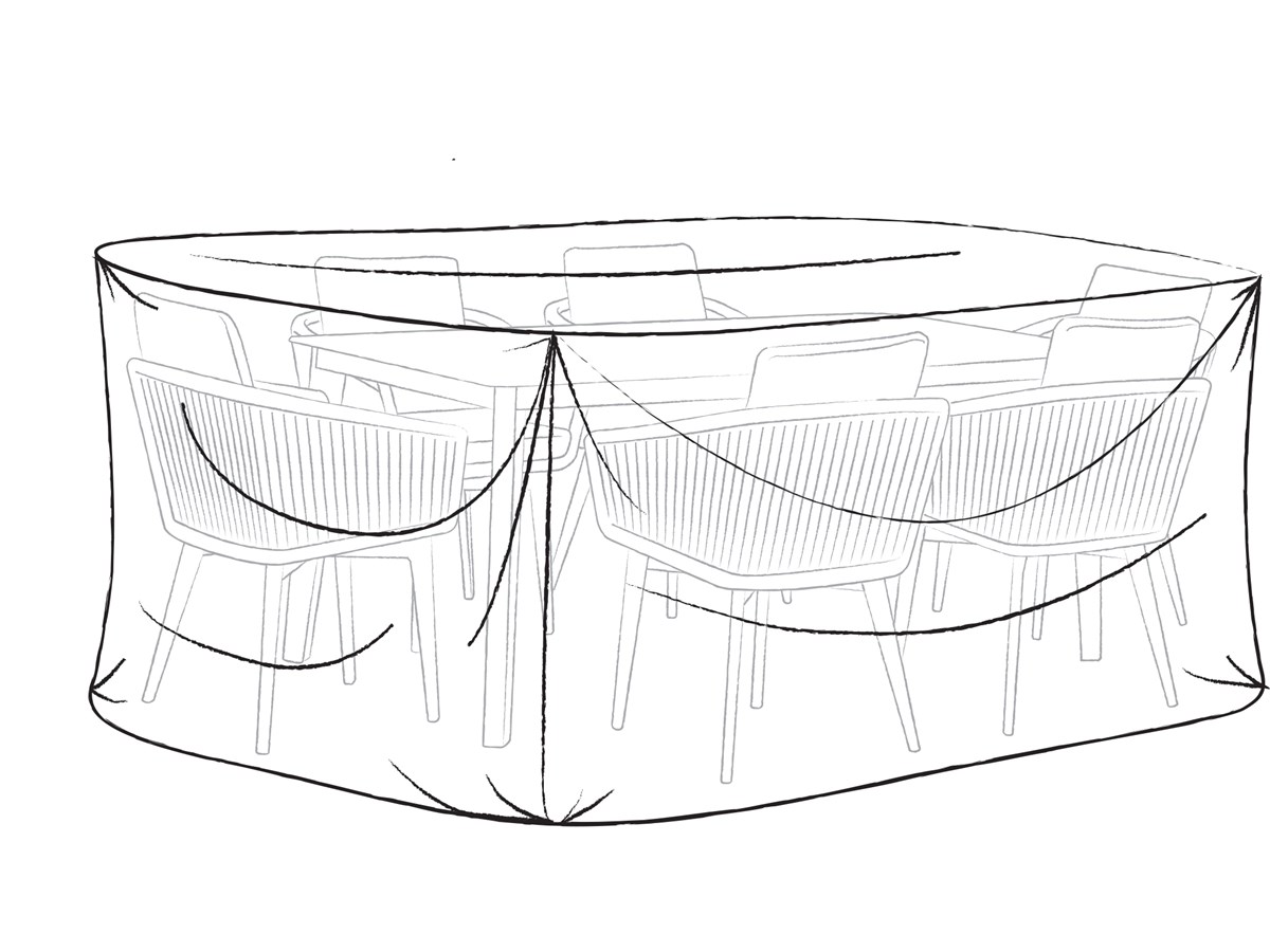 bramblecrest 183 x 96cm rectangle table set cover khaki FC0183RTG studio 2