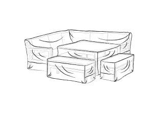 bramblecrest aluminium square corner sofa set covers khaki CVMS2G0 studio 2