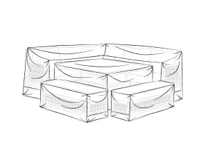 bramblecrest mauritius square corner sofa set covers khaki CVMAMS2G studio 2