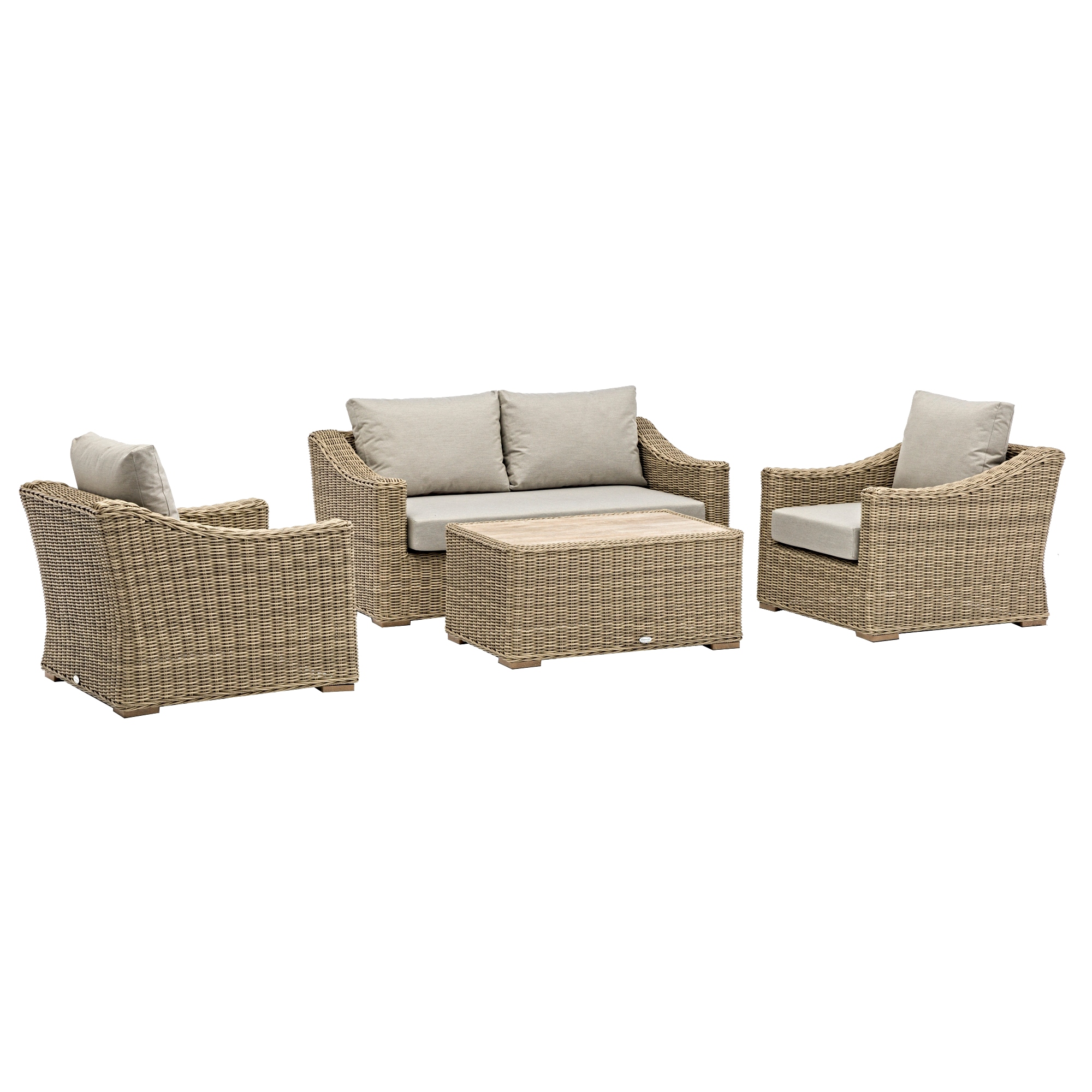 Bramblecrest Fairford 2 Seat Sofa with 2 Sofa Chairs & Rectangle Coffee Table - Image 3