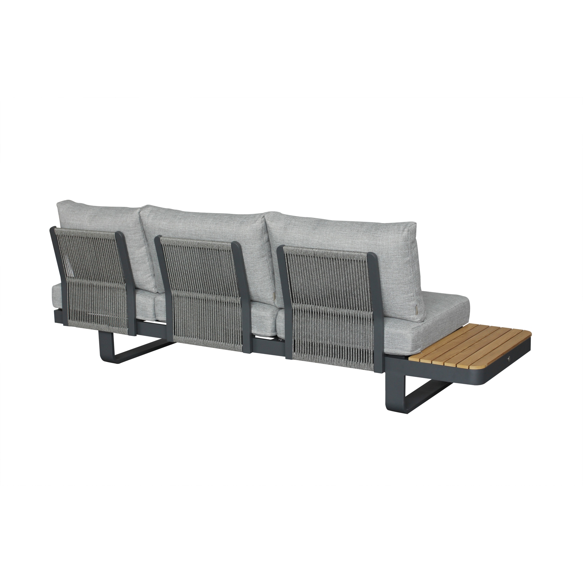 Bramblecrest Brooklyn L-Shape Sofa with Rectangle Tree-Free Piston Table, Chair & Bench - Anthracite - Image 12