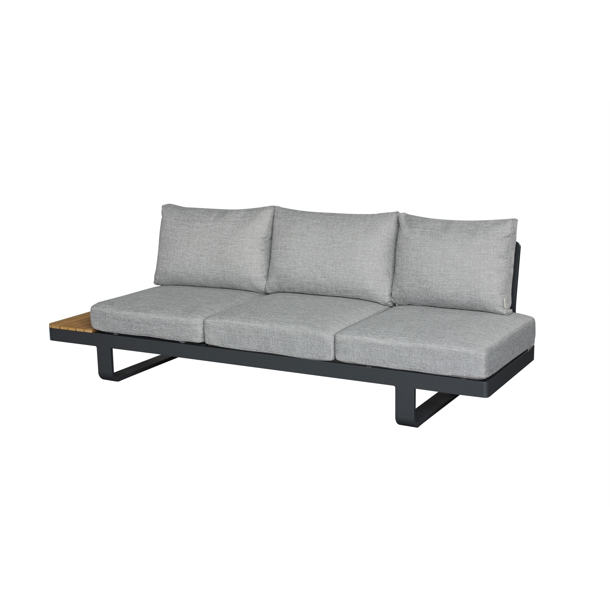Bramblecrest Brooklyn L-Shape Sofa with Rectangle Tree-Free Piston Table, Chair & Bench - Anthracite - Image 13