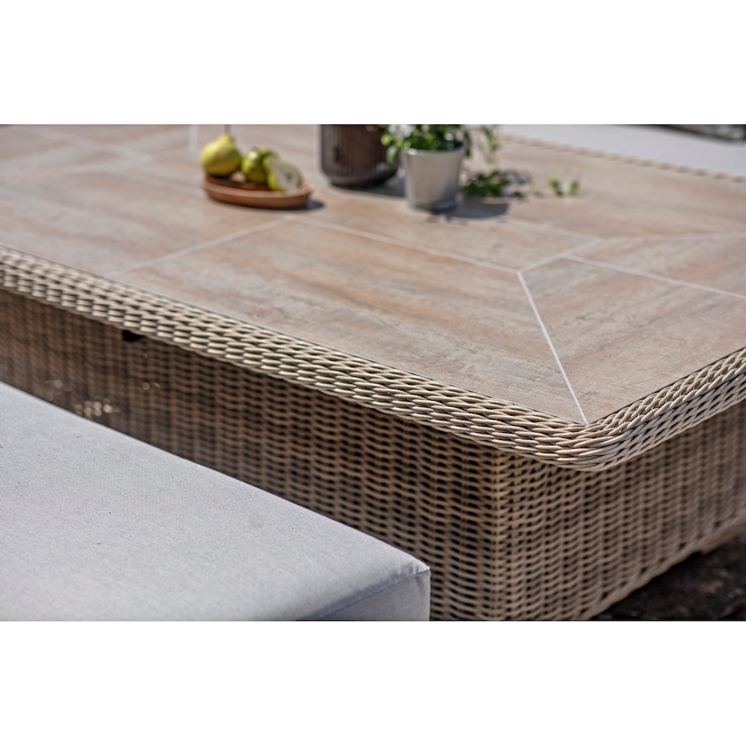 Bramblecrest Fairford L-Shape Sofa with Rectangle Piston Table Bench & Sofa Chair - Image 4